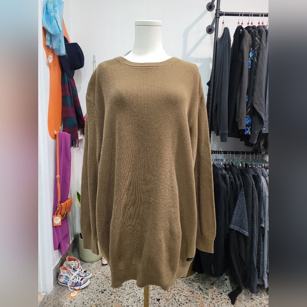 Blend 100% Cotton Men's Brown Classic Sweater